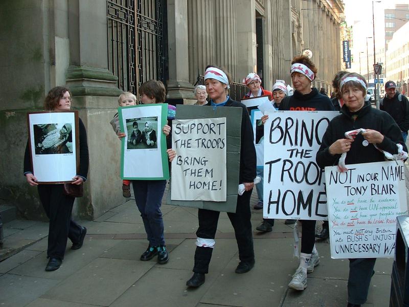 Sheffield Armed Forces Careers Office Protest 17 March 2003