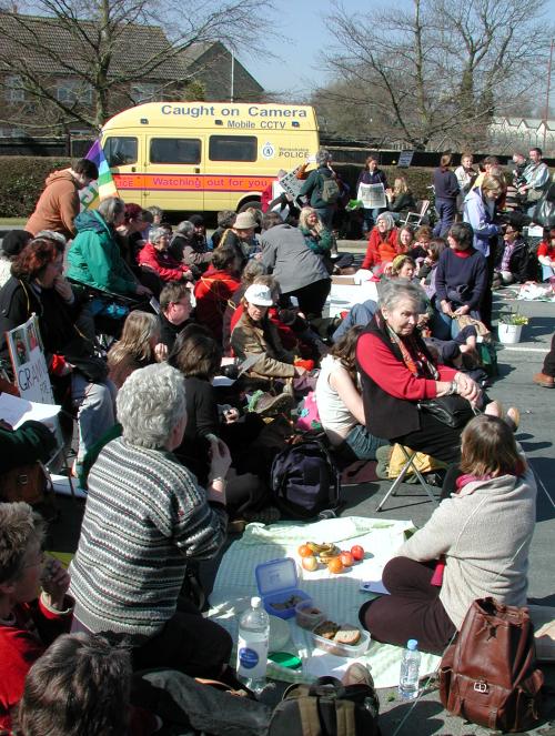 Grannies Blockade Fairford Pics