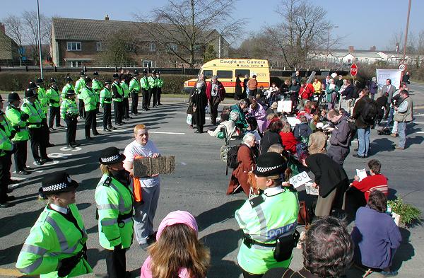 Grannies Blockade Fairford Pics