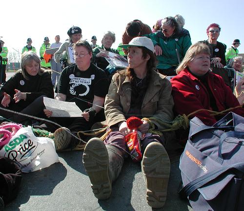Grannies Blockade Fairford Pics