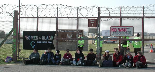 Grannies Blockade Fairford Pics