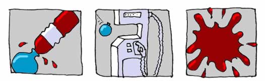 Painting the town red...