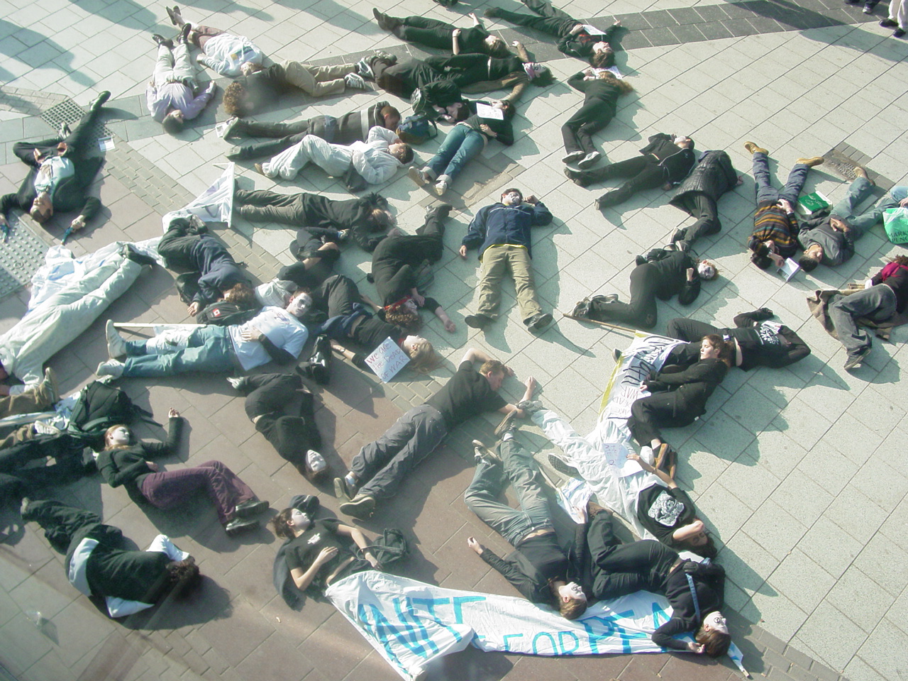 International Students stage Cardiff Die-In