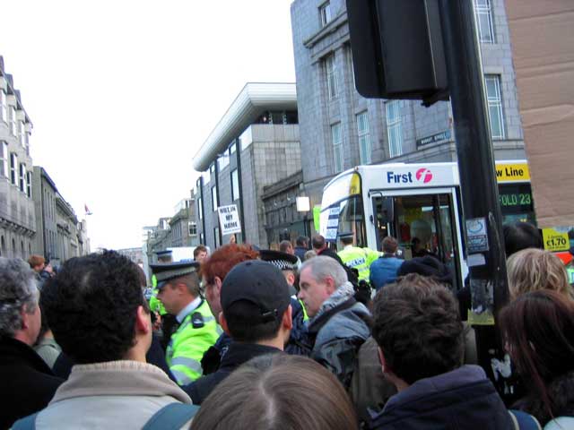 Anti-War protestors take to the streets in Aberdeen