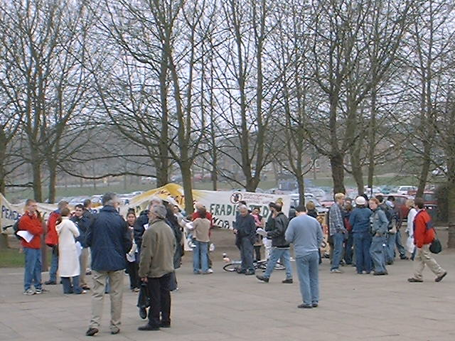 Afternoon rally at Keele University