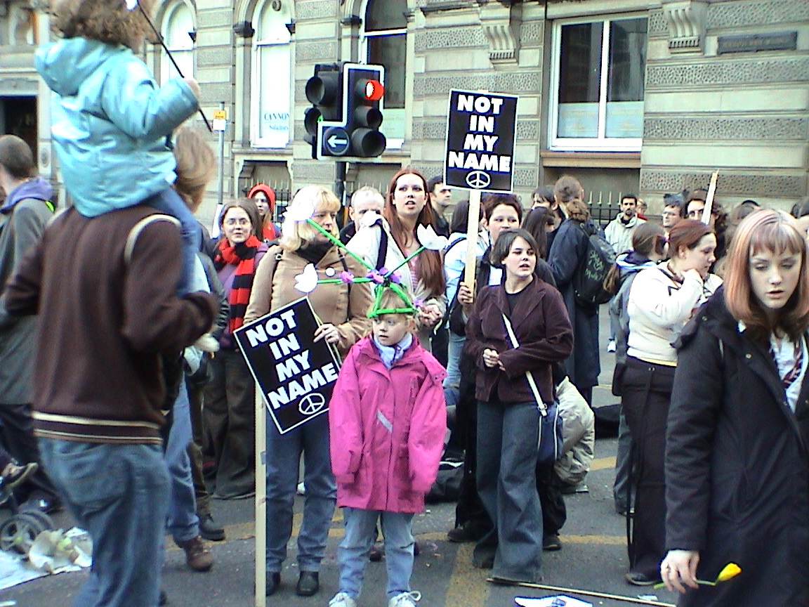 fantastic day of protests in Glasgow!