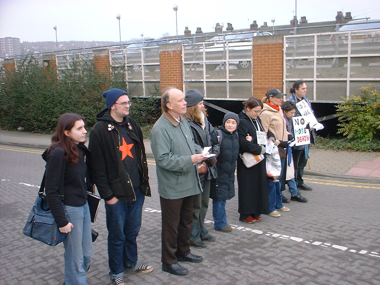 Stoke-on-Trent demonstration and 'die-in'