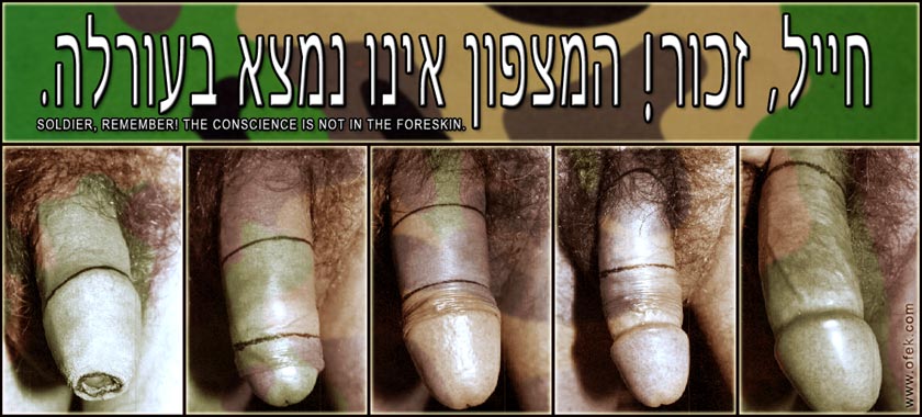 soldier, remember! the conscience is not in the foreskin.