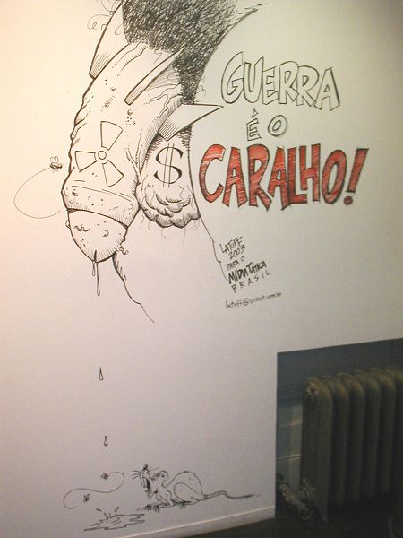 War is an evil dick! (by Latuff)