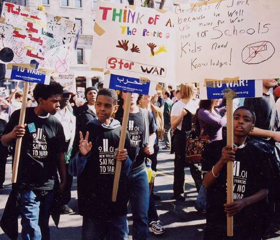 photoessay: MARCH 22 NY ANTIWAR MARCH by Hans Bennett