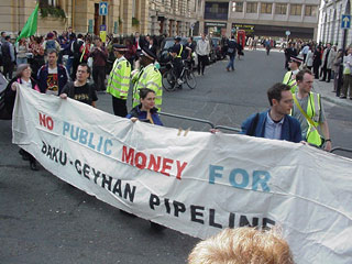 Baku Oil Pipeline Protest at BP HQ : 26/03/03 pics