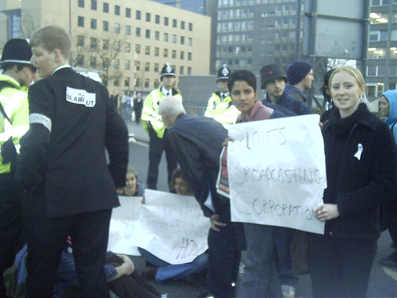 Leeds M27 Protests Mark 1 Week of Illegal War & Target BBC
