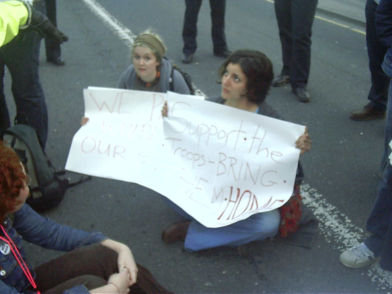 Leeds M27 Protests Mark 1 Week of Illegal War & Target BBC