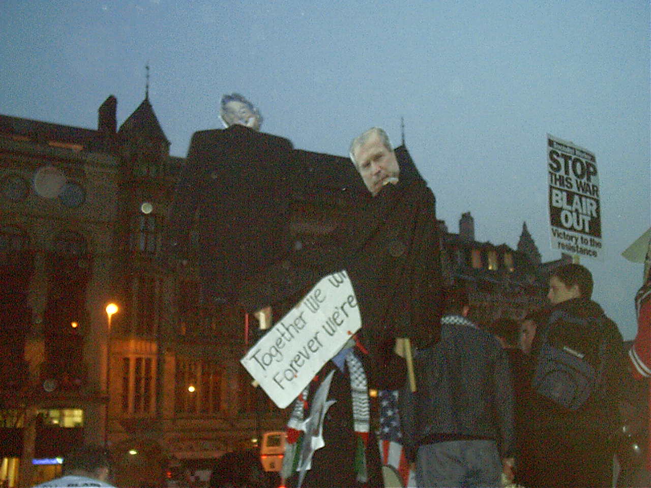 Leeds M27 Protests Mark 1 Week of Illegal War & Target BBC