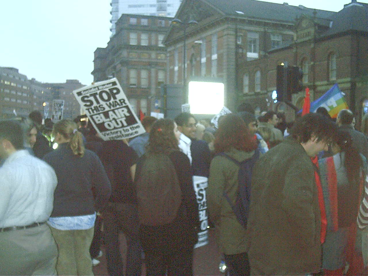 Leeds M27 Protests Mark 1 Week of Illegal War & Target BBC