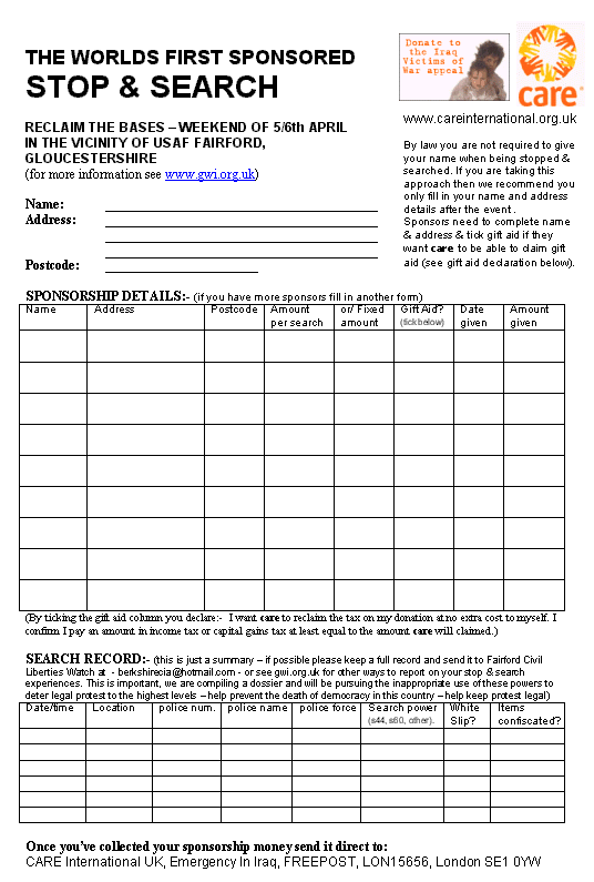 FAIRFORD Reclaim The Bases 5/6 April