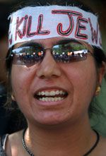 paki "peace" protester lets us know what the real agenda is