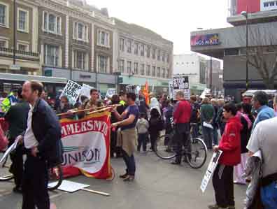 Pics from BBC Shepherd's Bush demo March 29