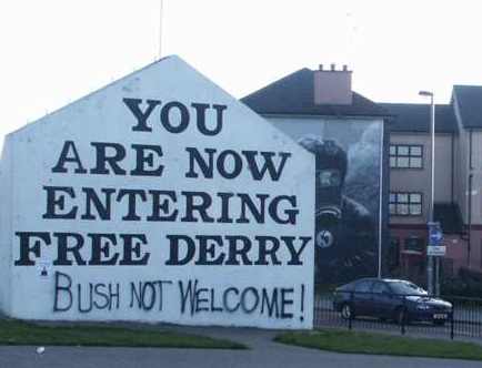 Derry Protests against Bush visit.