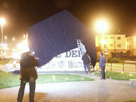 Derry: More Protest at Bush visit