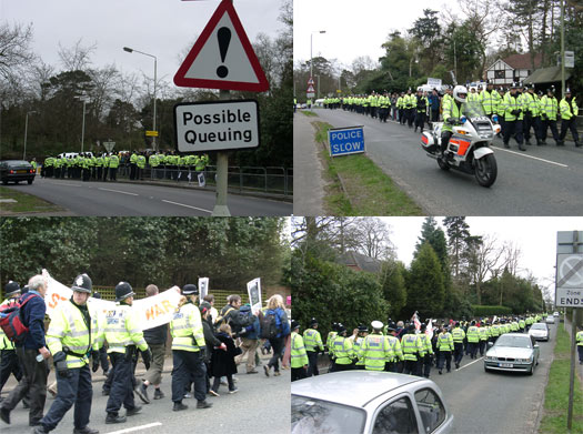 Pics from march back to tube station