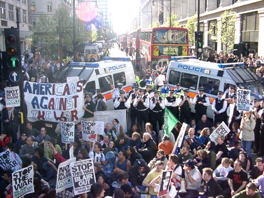 Pictures from saturdays blockade at Oxford Street
