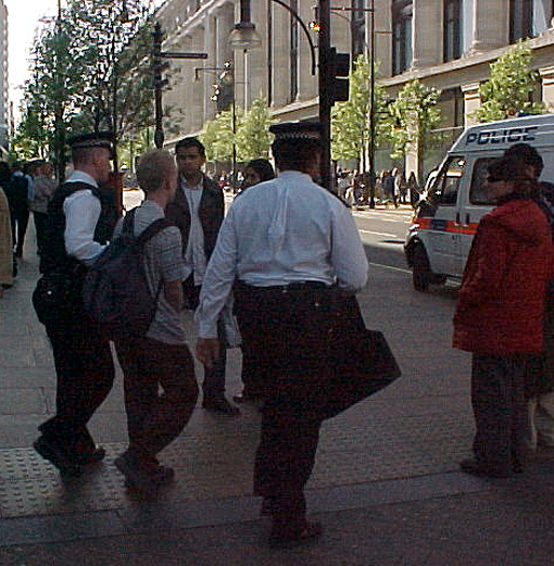 Pics of Arrests After Oxford St Blockade