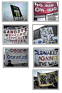 Widespread Protest at Bush Visit