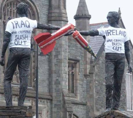 Widespread Protest at Bush Visit