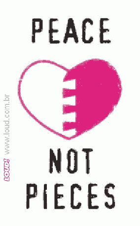 Peace! Not pieces...