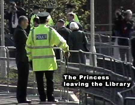 Northern Ireland Protests at Opening of Magee Library by Princess Anne