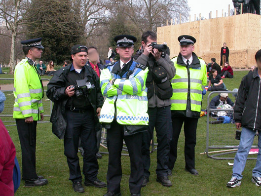 Photos of police harrasement and arrest at the April 12th Demo