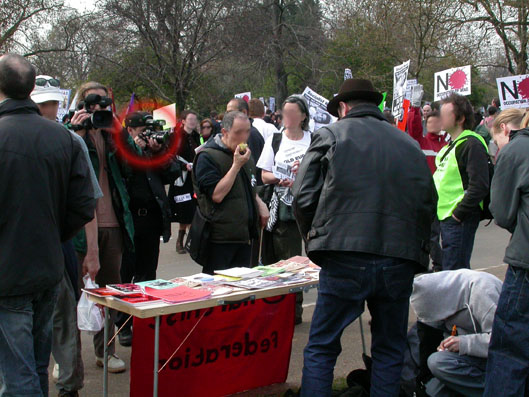 Photos of police harrasement and arrest at the April 12th Demo