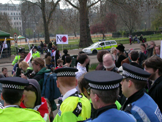 Photos of police harrasement and arrest at the April 12th Demo