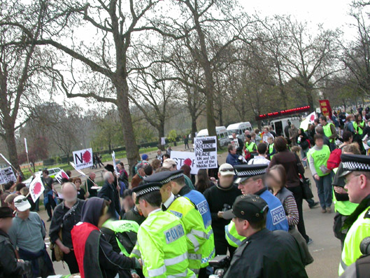 Photos of police harrasement and arrest at the April 12th Demo
