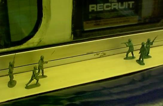 LITTLE PLASTIC GUYS AGAINST WAR!