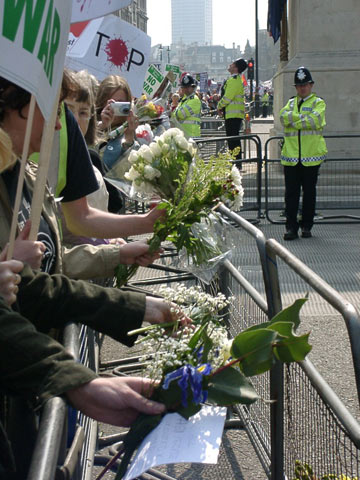 pic 3 - waiting to lay flowers