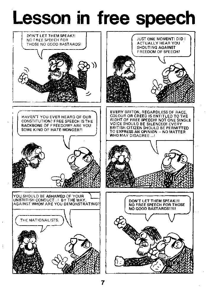 A lesson in free speech