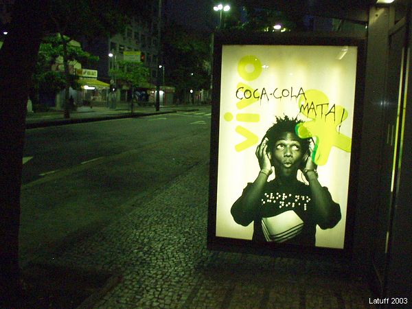 Graffitis against Coca-Cola in downtown Rio de Janeiro (by Latuff)