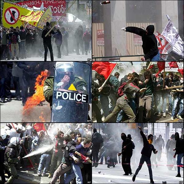 MORE PICS FROM THE RIOTS IN GREECE