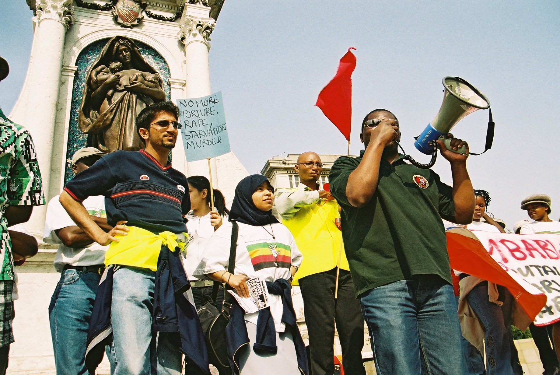 pics. Zimbabwe Human Rights Demo Manchester 18th April