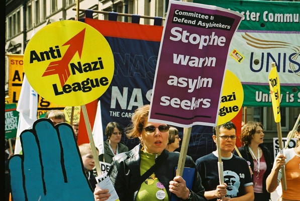 pics. UNISON/TUC Anti Racism demo Manchester 26th April