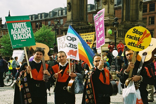 pics. UNISON/TUC Anti Racism demo Manchester 26th April