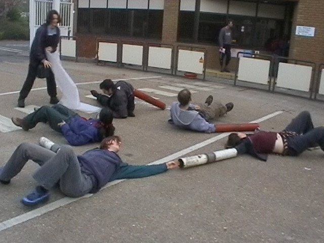 Photos from blockade