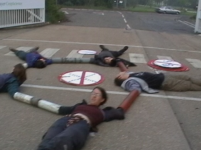 Photos from blockade