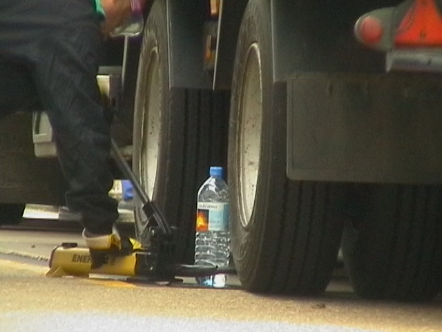 Photos from blockade