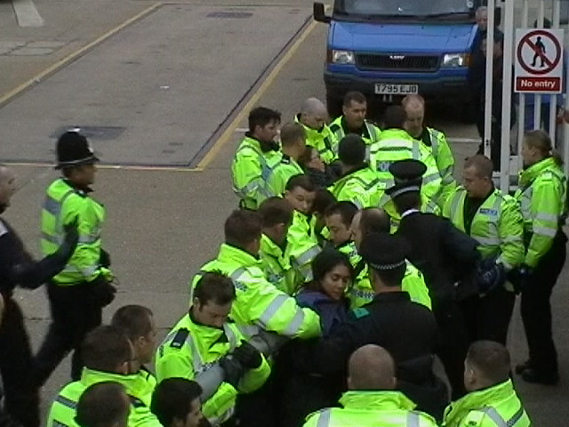 Photos from blockade