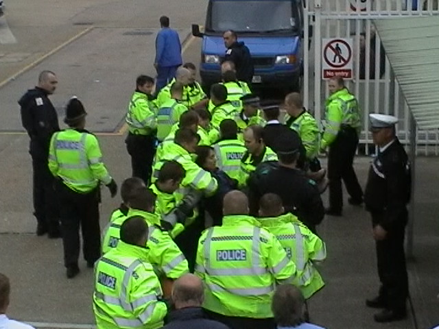 Photos from blockade