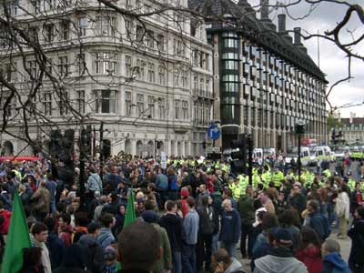 Mayday in Whitehall + Parliament Square