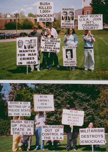 Salt Lake City rallies condemn Bush's war crimes in Iraq